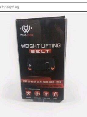 Weight Lifting Belt Wild Iron | Unisex | Fits 33–43″ Waist |Heavy Duty Powerlift